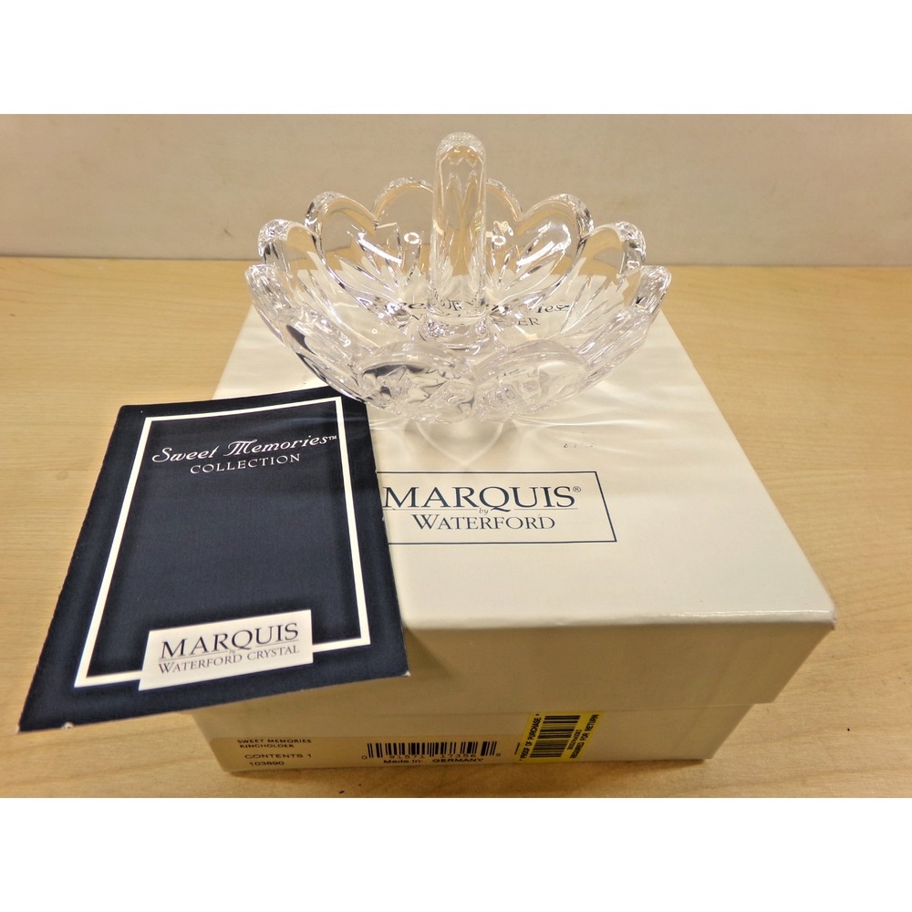 Waterford Marquis Crystal Sweet Memories Ring Holder with Box # 103890